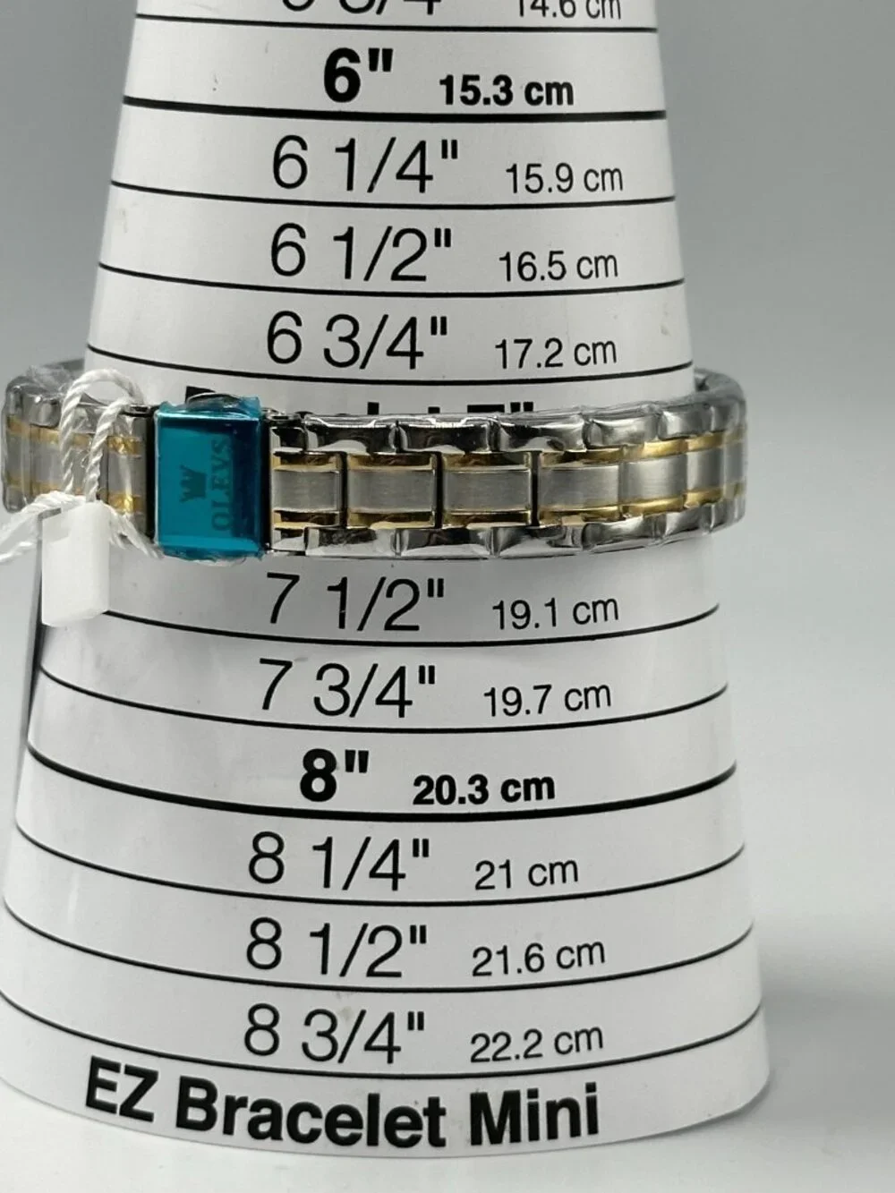 Olevs Watch Women Silver Gold Two Tone Date Window New Battery  7.25